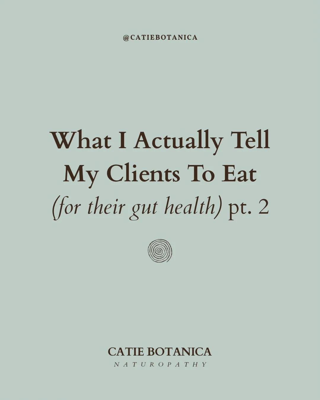 As a Naturopath I love using herbs and supplements, but diet and lifestyle changes are just as important for gut health!! 

So here are some foods that I commonly recommend to my clients 🤎

If you struggle to eat any of these foods (or have food sen