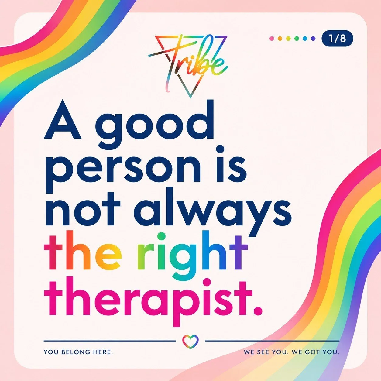 Finding a therapist can feel a little like dating, except the small talk is your emotional history.

Qualifications matter. Experience with LGBTQ+ clients matters. The way you feel in the room matters too.

You are allowed to ask questions. You are a