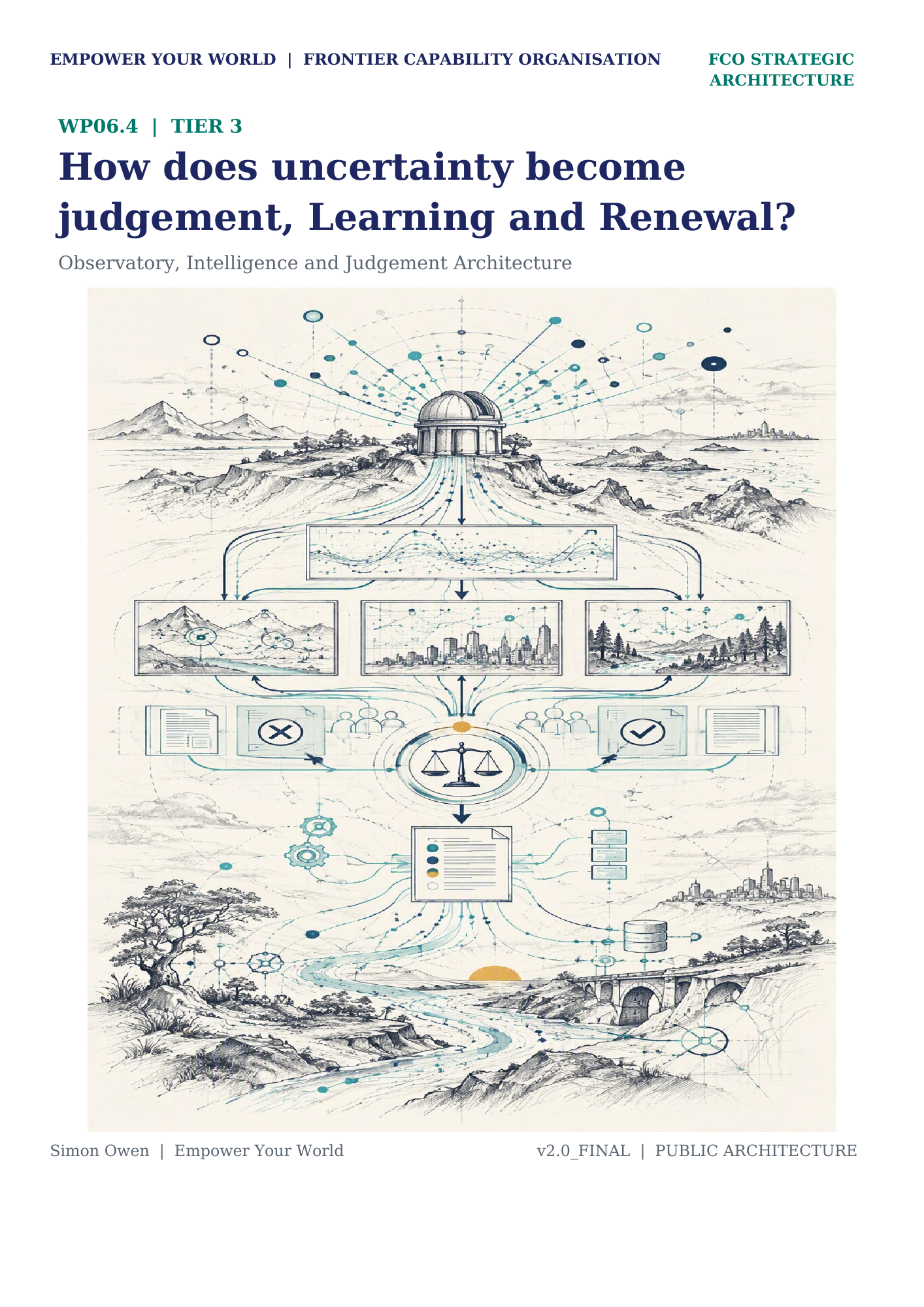 WP06.4: Observatory, Intelligence and Judgement Architecture