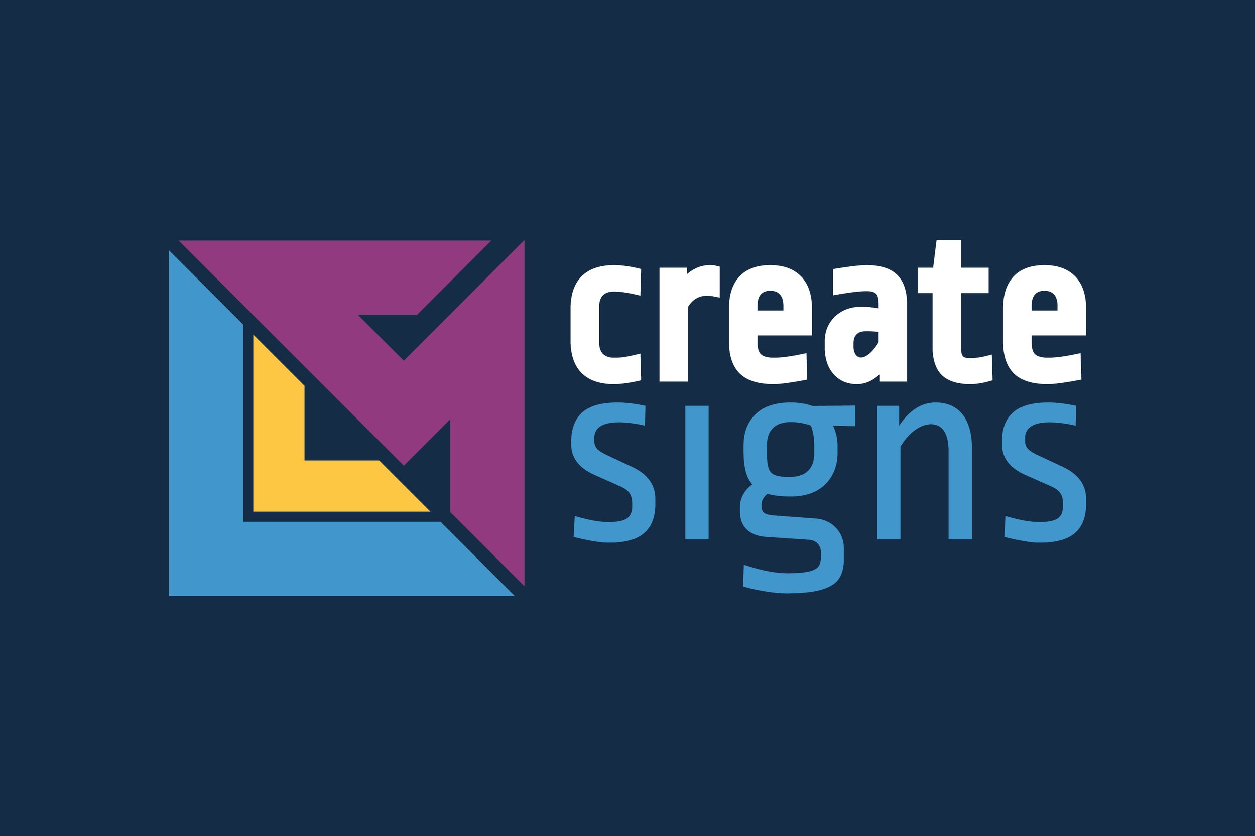Create Signs full logo