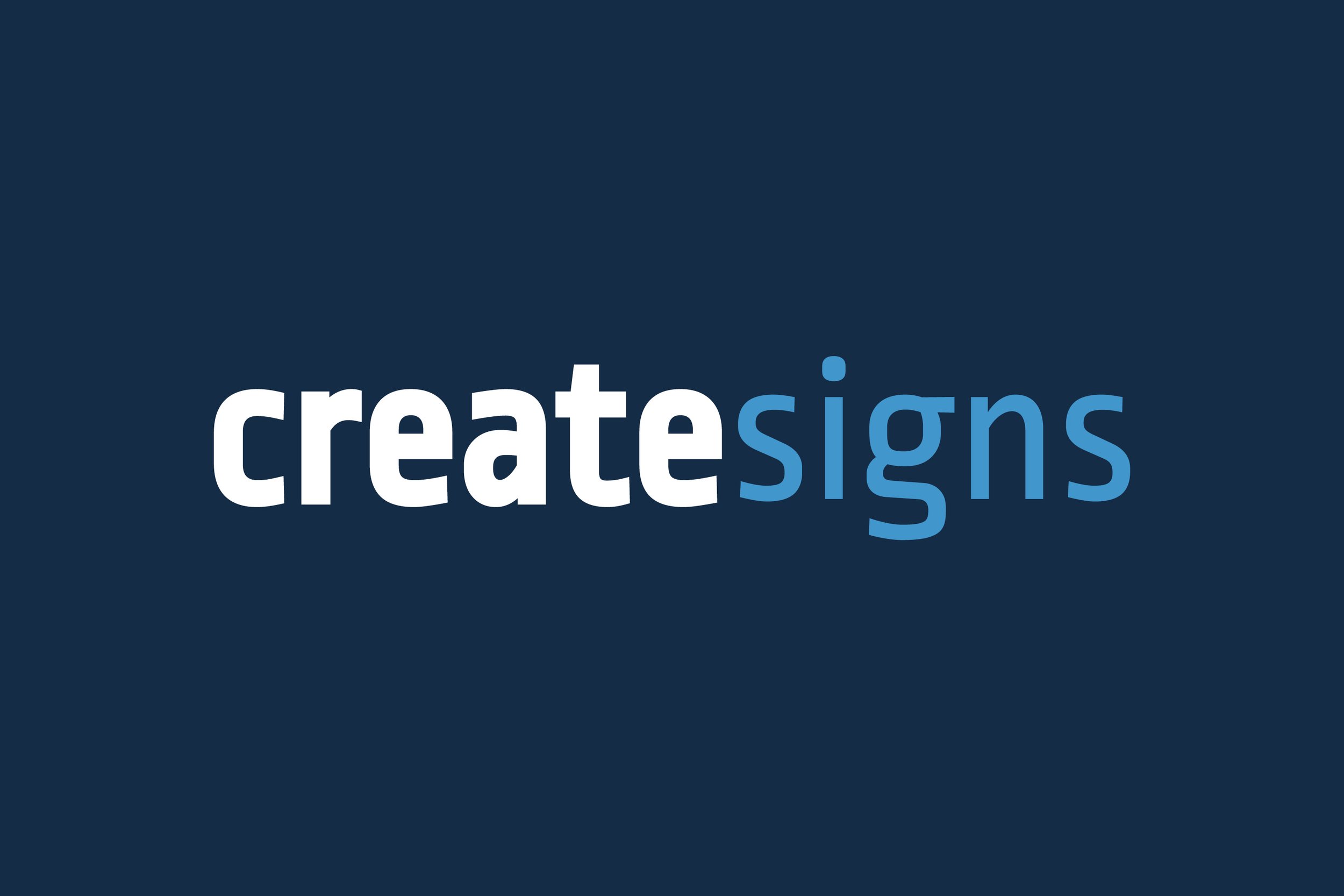Create Signs type logo