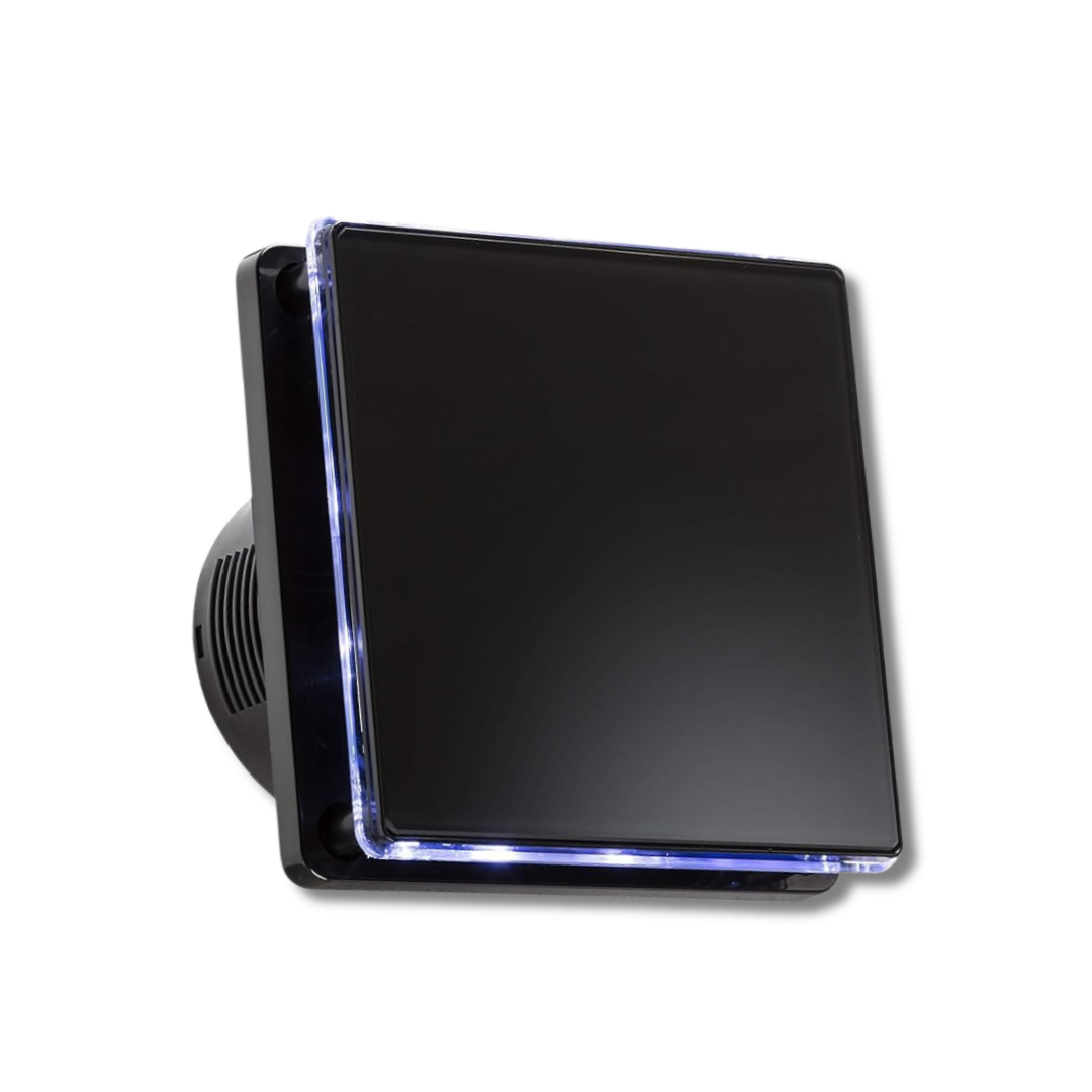 Black Glass Panel Extractor Fan