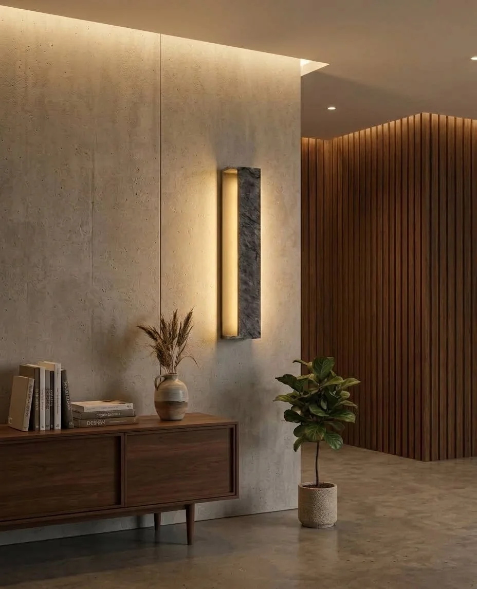 Crevasse Slate LED Outdoor Wall Light