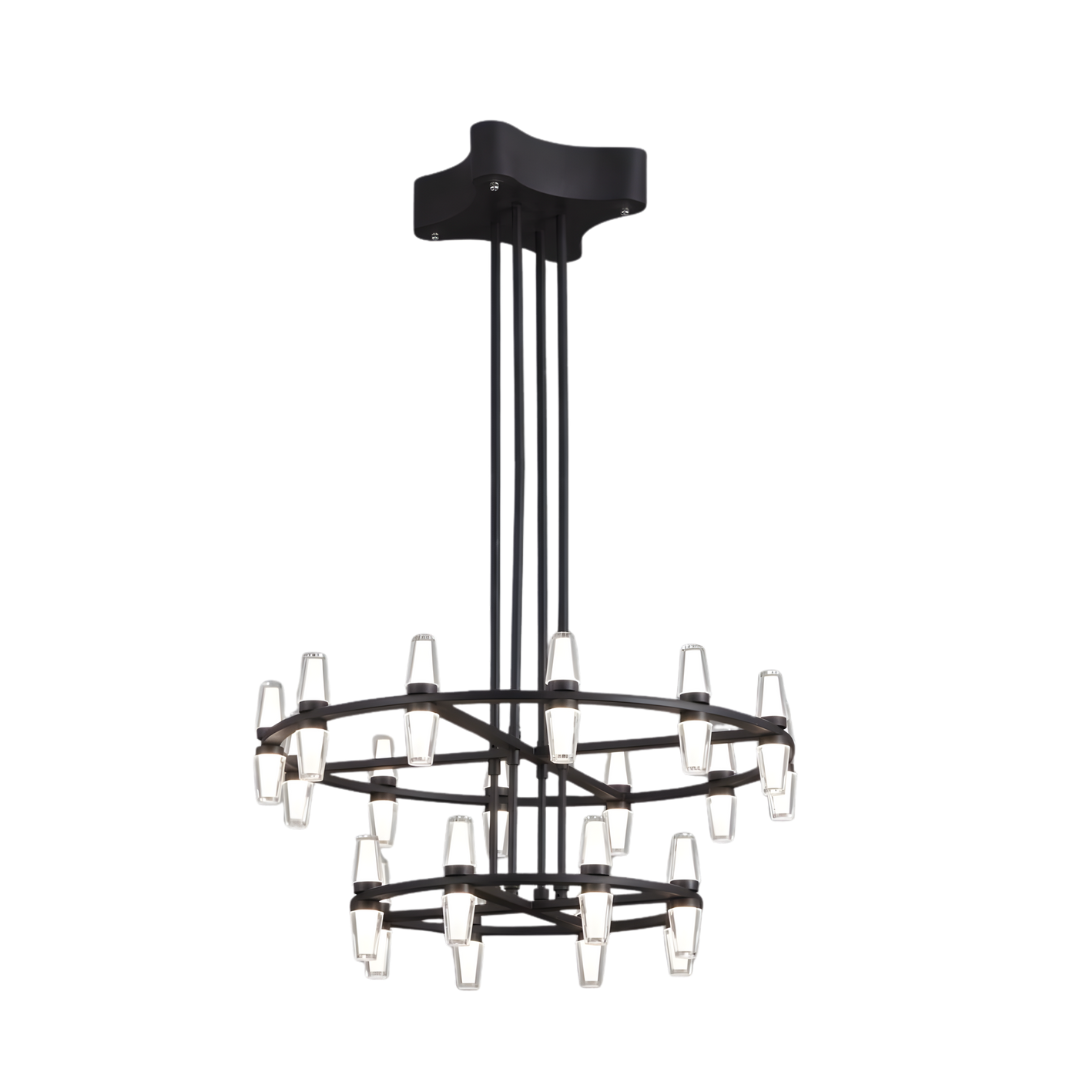 The Prismatic Tiered Spoke Hanging Light