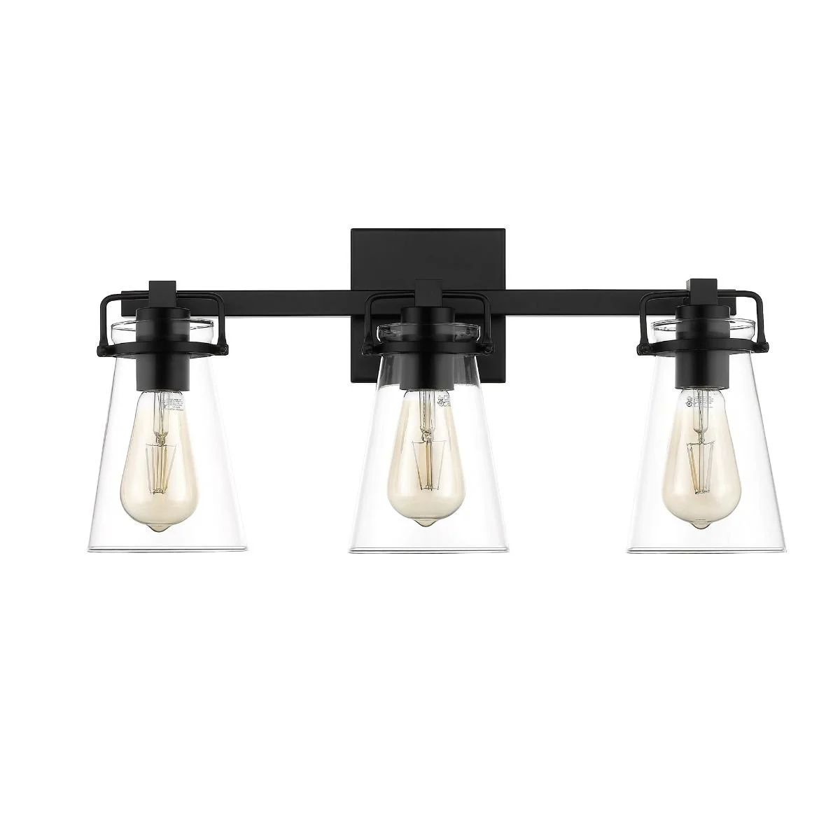 Stonedale 3-Light Vanity Fixture Black