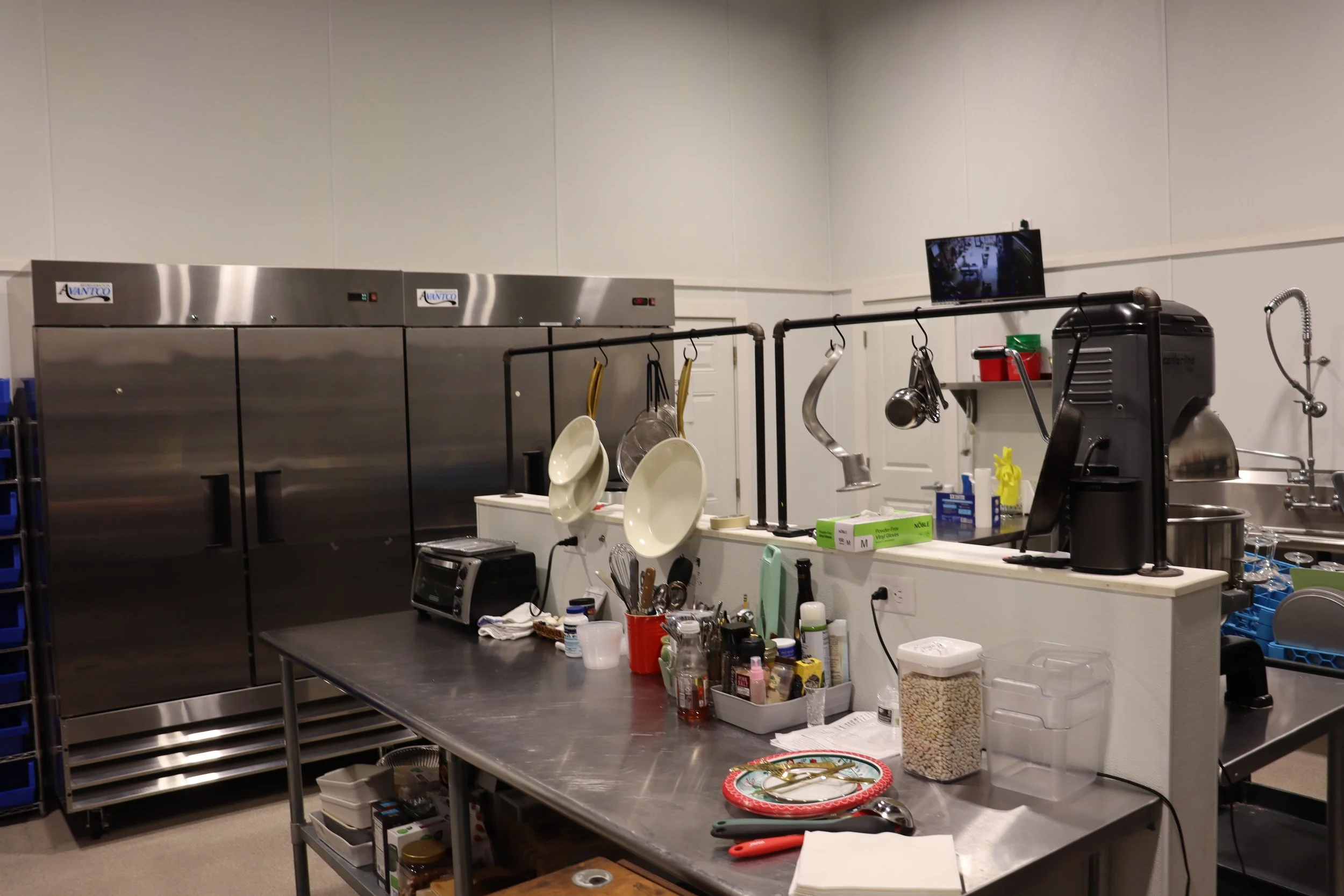 Food preparation and food storage areas inside Goodall 1900