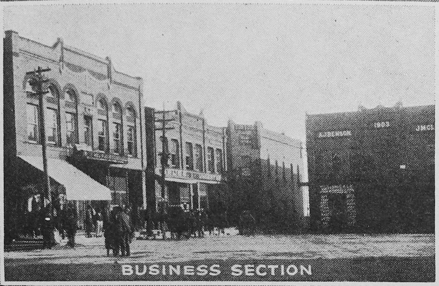 Historic Photo of Goodall Building Marion Illinois prior to tower square construction