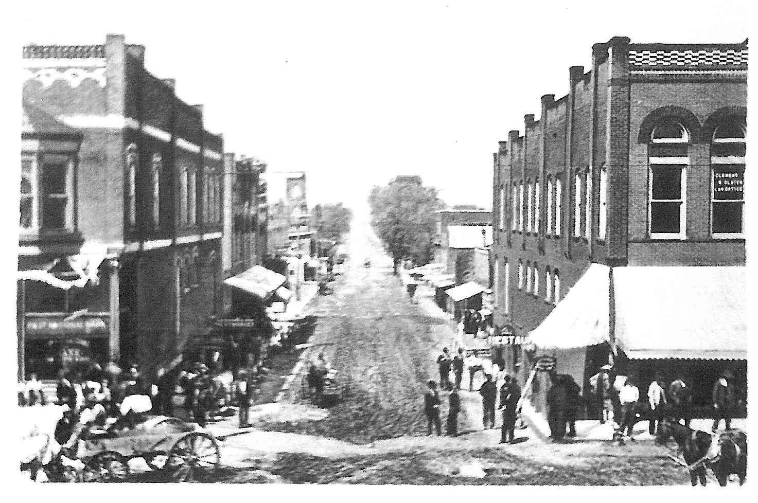 Historic Photo of Goodall Building Marion Illinois 1920's