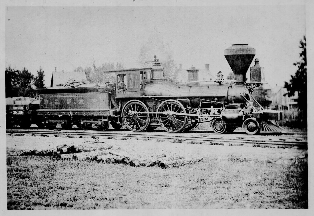 Example of early trains. Circa 1880's