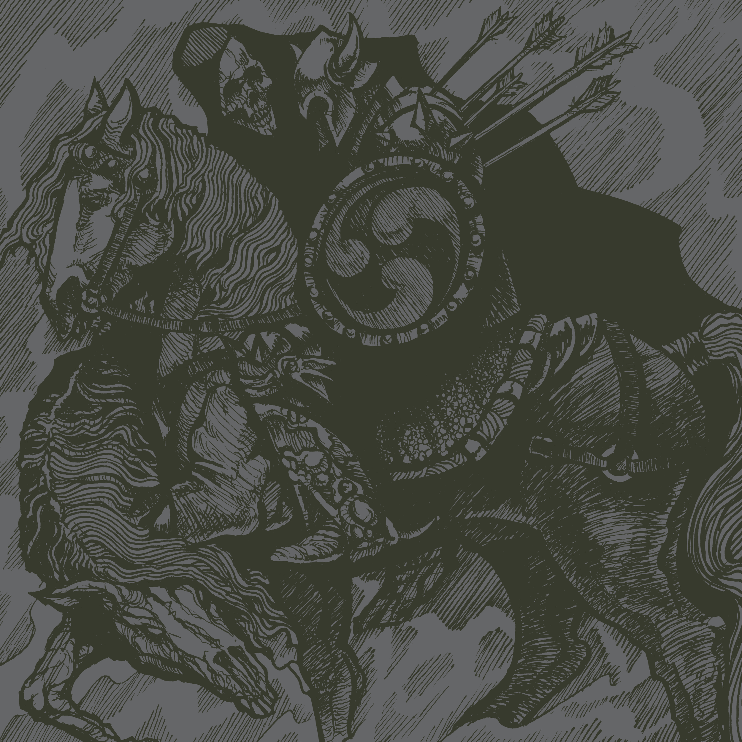 Conan Horseback Battle Hammer Sew-On Back Patch - 14.17in Official Licensed