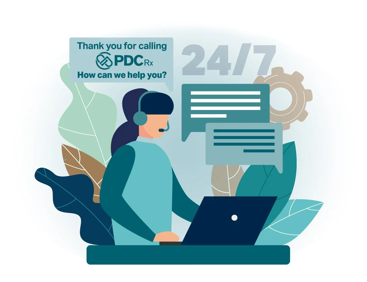  The PDC Rx Customer Service is always here for you. 
