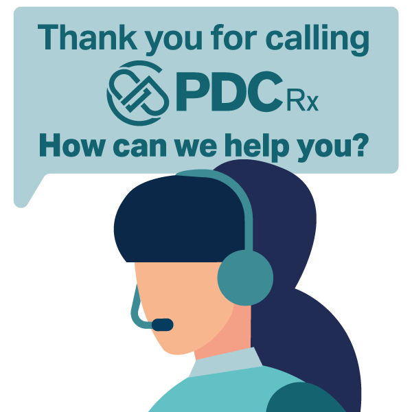 PDC Rx Offers Real Support, Not an automated system. 