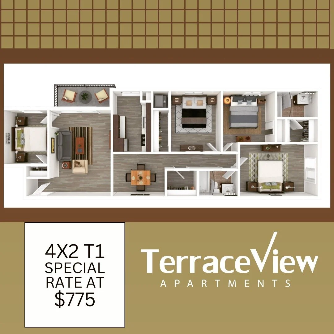 Terrace View Blacksburg Apts near VA Tech