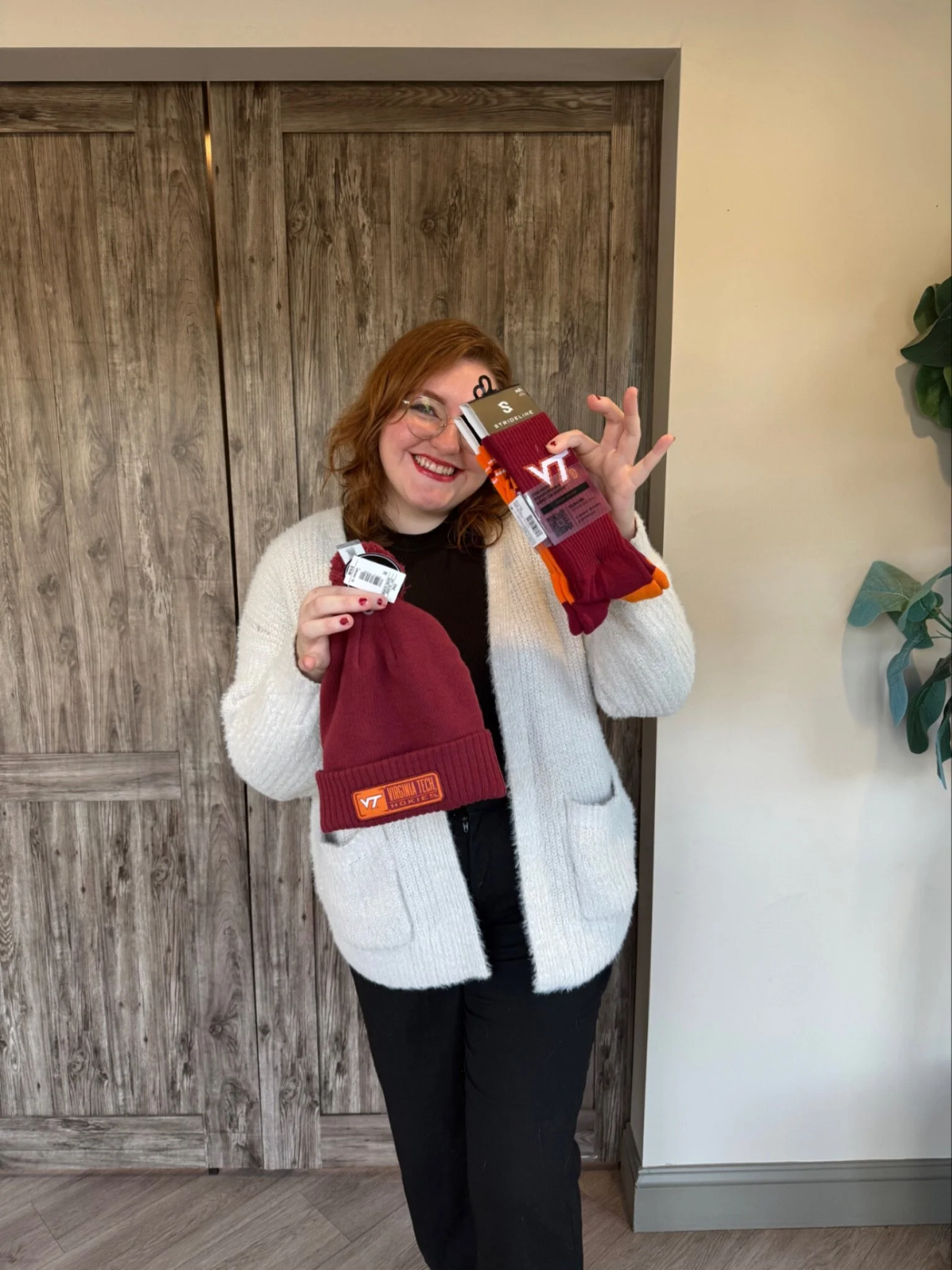 It&rsquo;s every VT lovers favorite day&hellip; it&rsquo;s Tech Tuesday❤️🧡 On this chilly day we&rsquo;re warming things up with a stylish beanie and cozy Hokie socks! Name a better duo for a winter day&hellip;.. we&rsquo;ll wait👀🤭

Interested in 