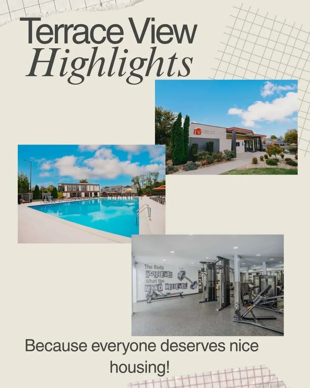 No jokes here 👀
🏡 We have limited availability for immediate move-ins as well as limited availability for 1 bedroom units for the 26-27 lease term! We strive to make Terrace View an enjoyable place to live; we have several free amenities, a great c