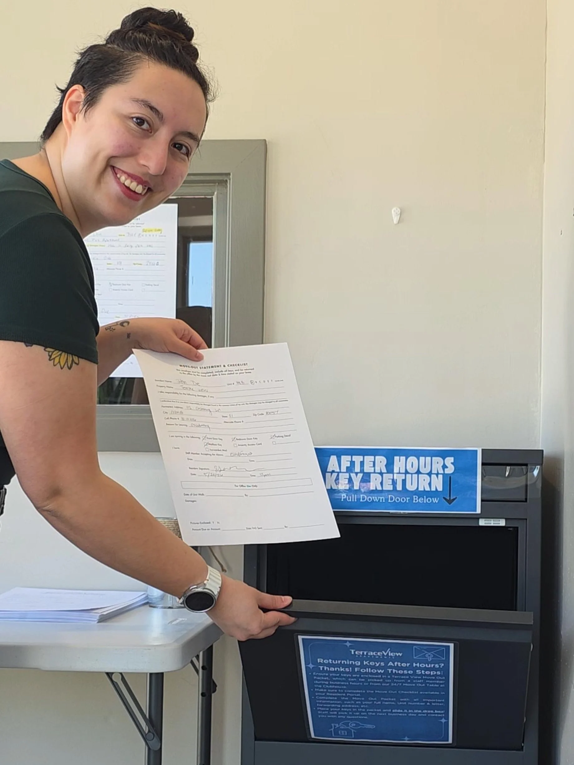 Need to return your keys after hours? 🔑🌙

Good news &mdash; our after-hours key return station is available 24/7 just inside the leasing office entrance, right before the stairs down to the gym 👀

📦 Pick up a Move-Out Statement &amp; Checklist
✍️