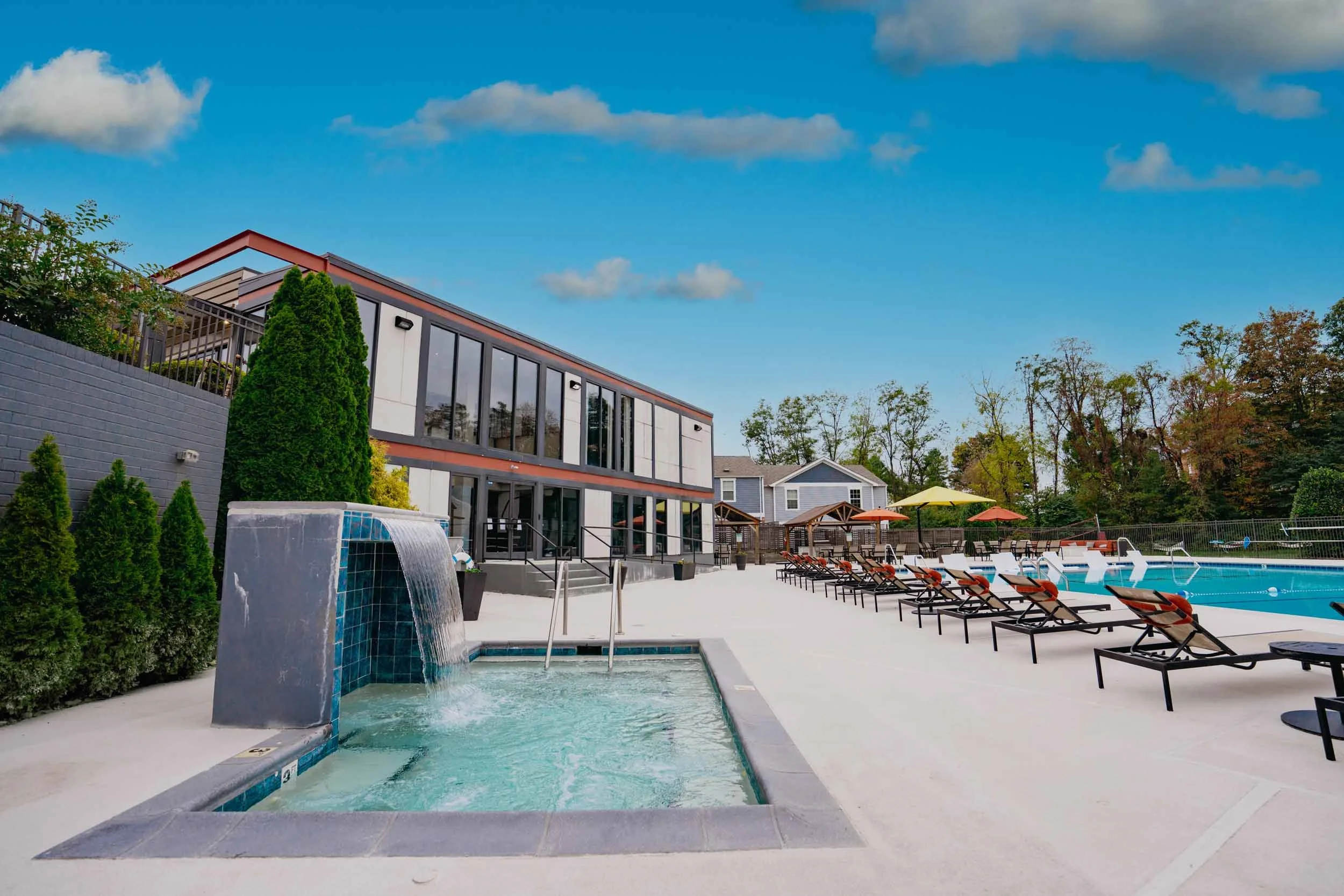 Terrace View | Off-Campus Apartments in Blacksburg, VA | Hot Tub