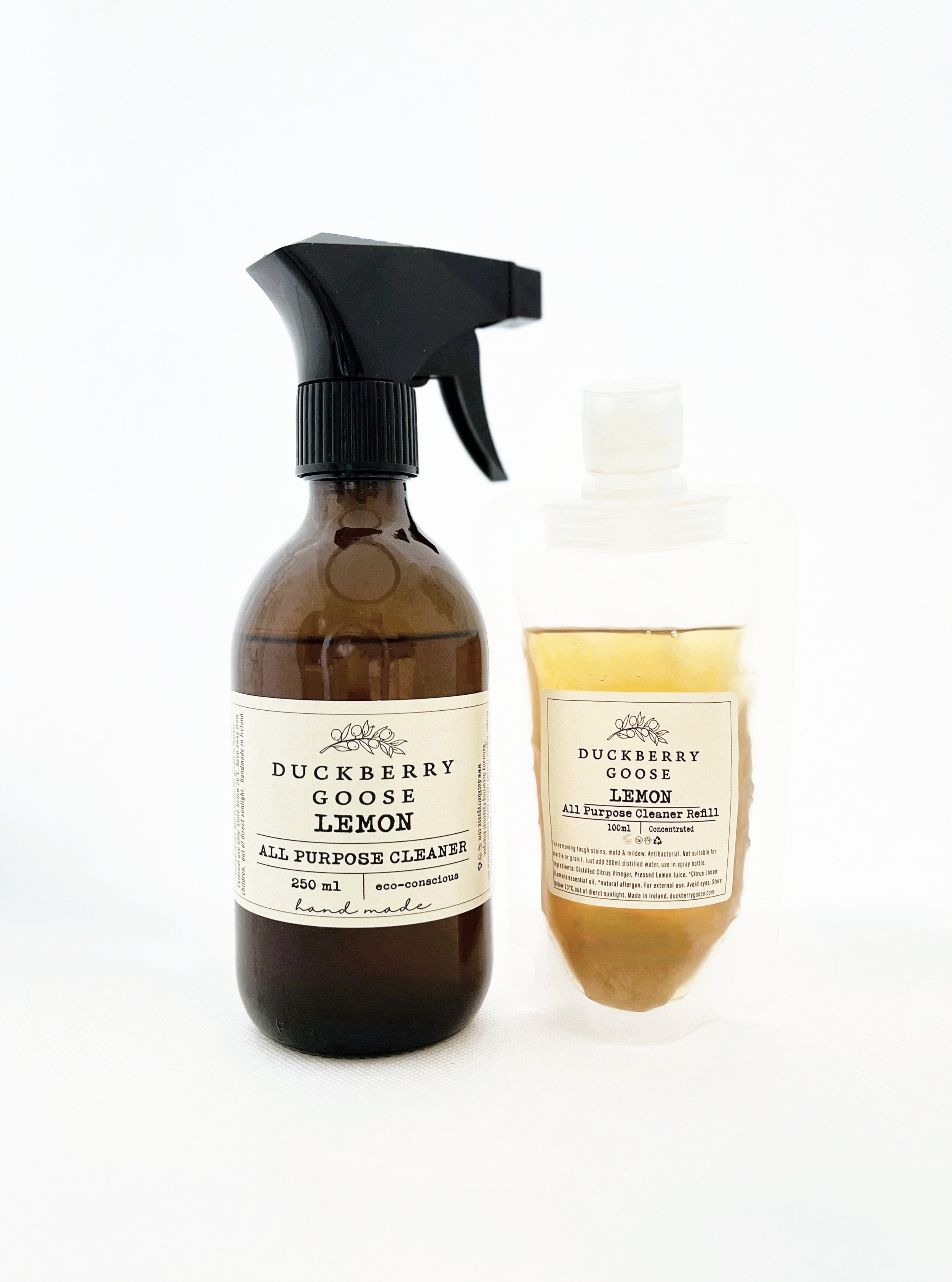 Duckberry Goose Lemon All Purpose Cleaner and refill pouch