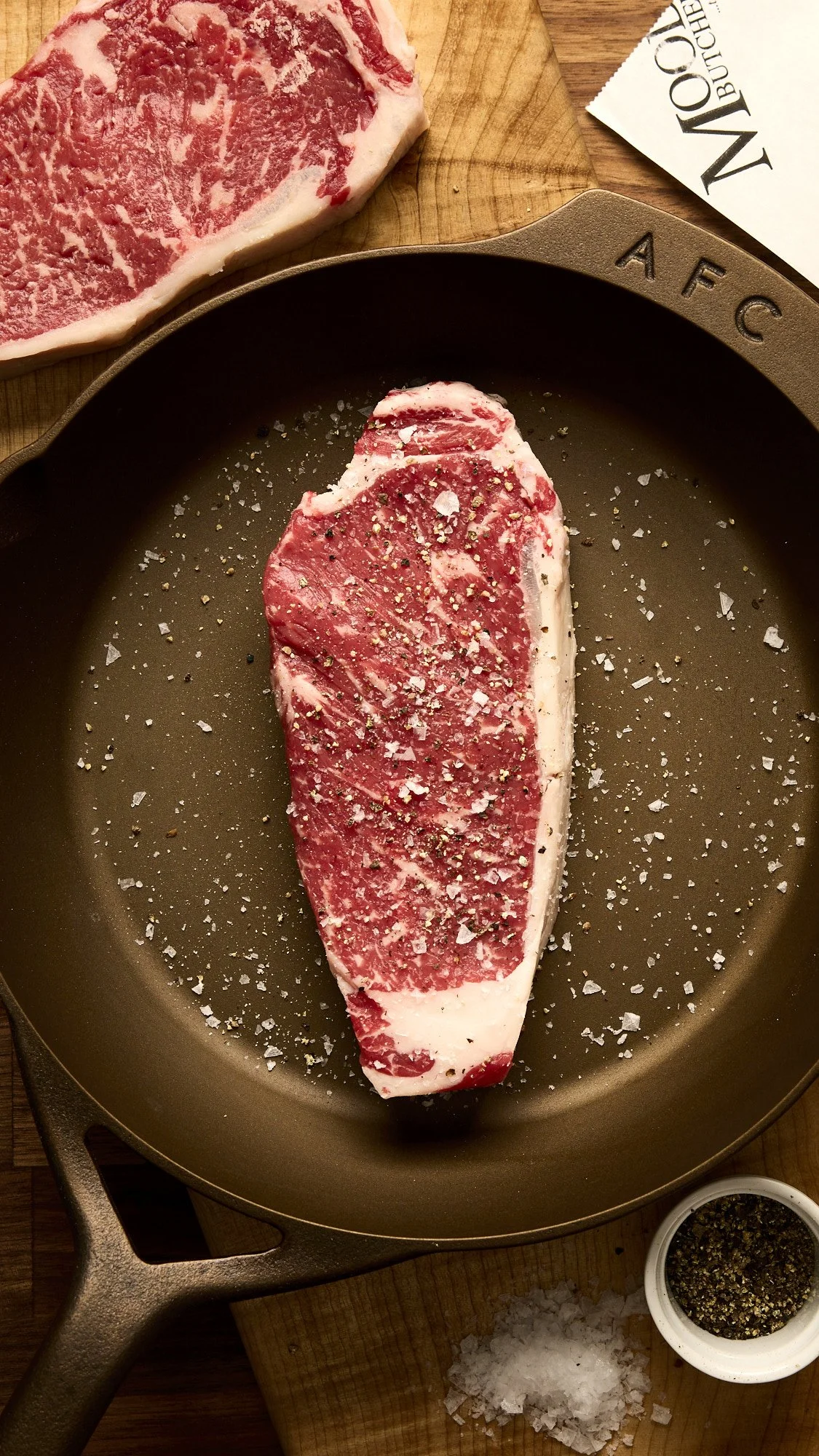 strip steaks