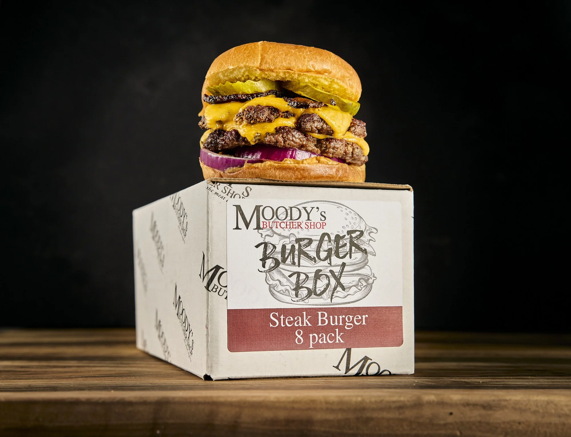 Moody's burger box