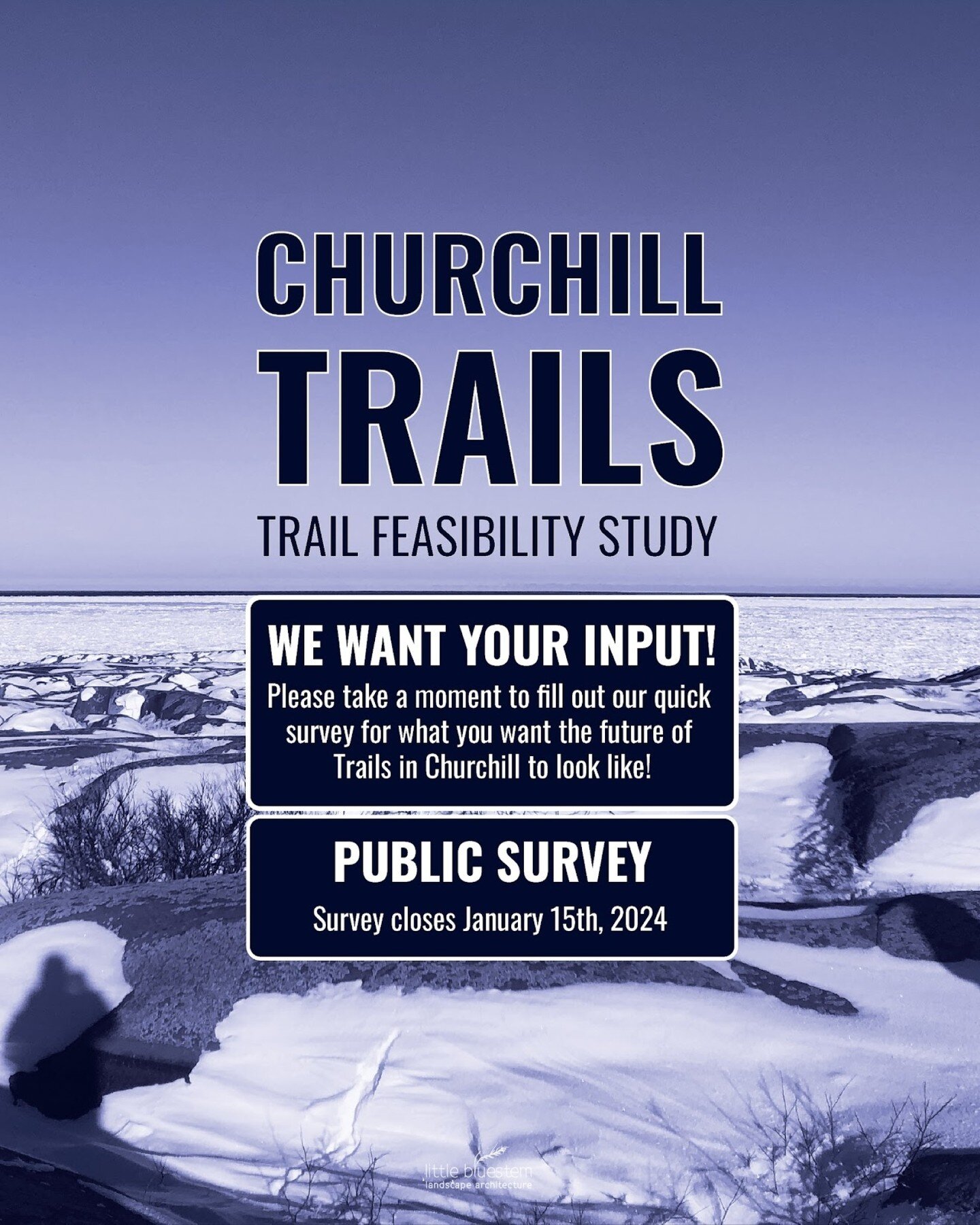 The Churchill Trails Committee is gathering public feedback for a proposed multi-use, non-motorized trail through the Boreal Forest in Churchill. We would love to hear your thoughts on how you would use the proposed trail and what would keep you comi