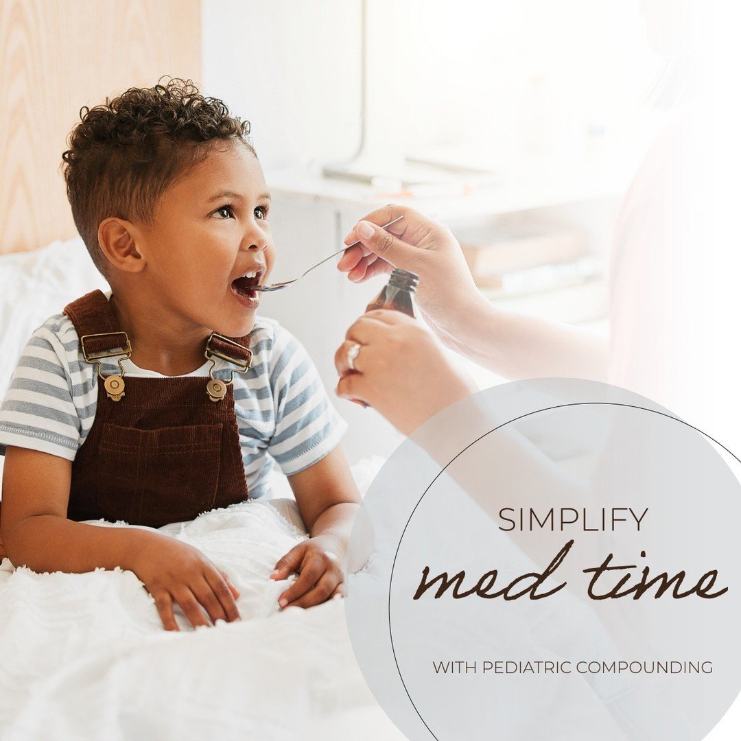 We want our kids to feel their healthiest - but we know med time isn't easy when your little one refuses to take their meds. With pediatric compounding, we can customize their meds into a flavor and form they'll actually enjoy! Simplify med time and 