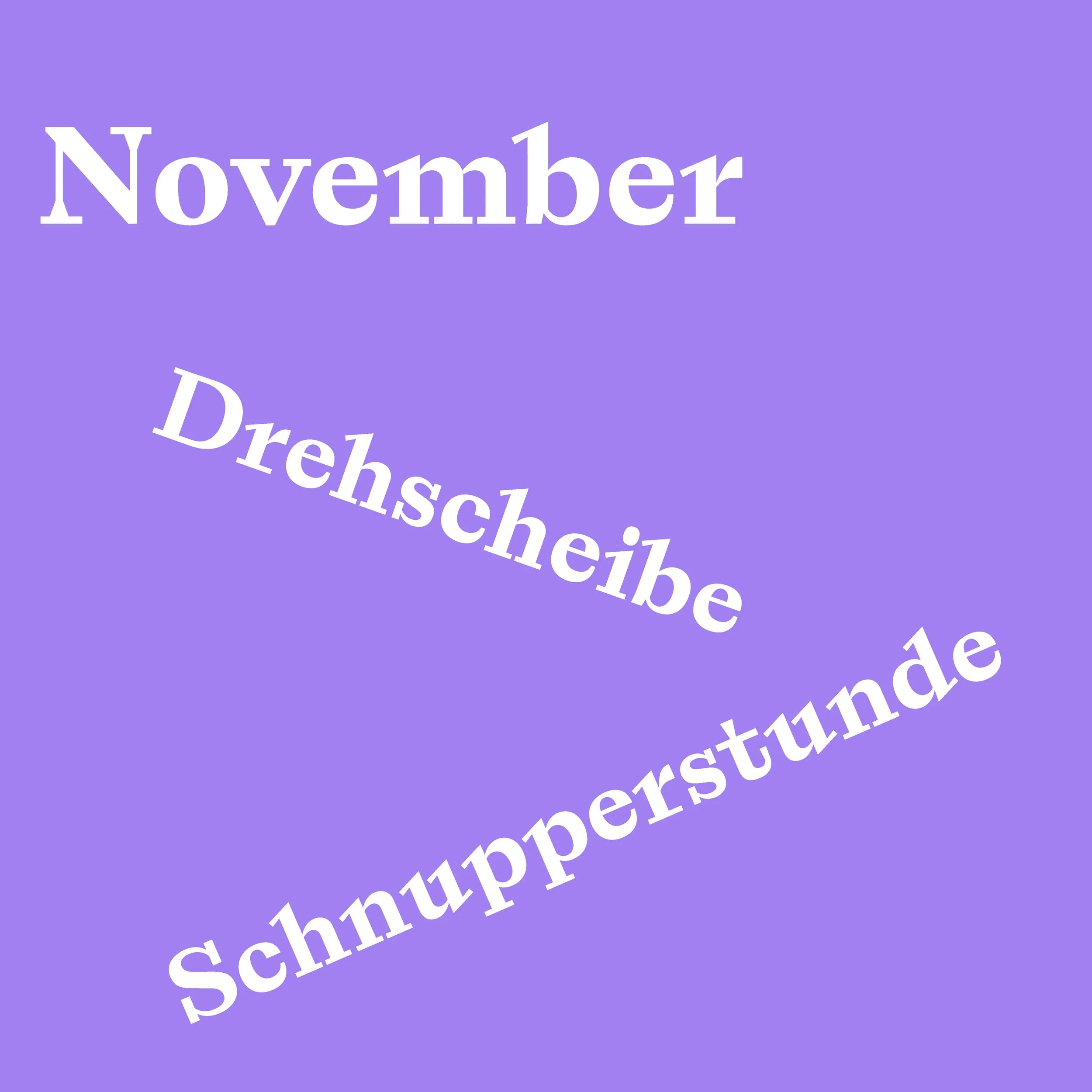 Schnupperstunde November