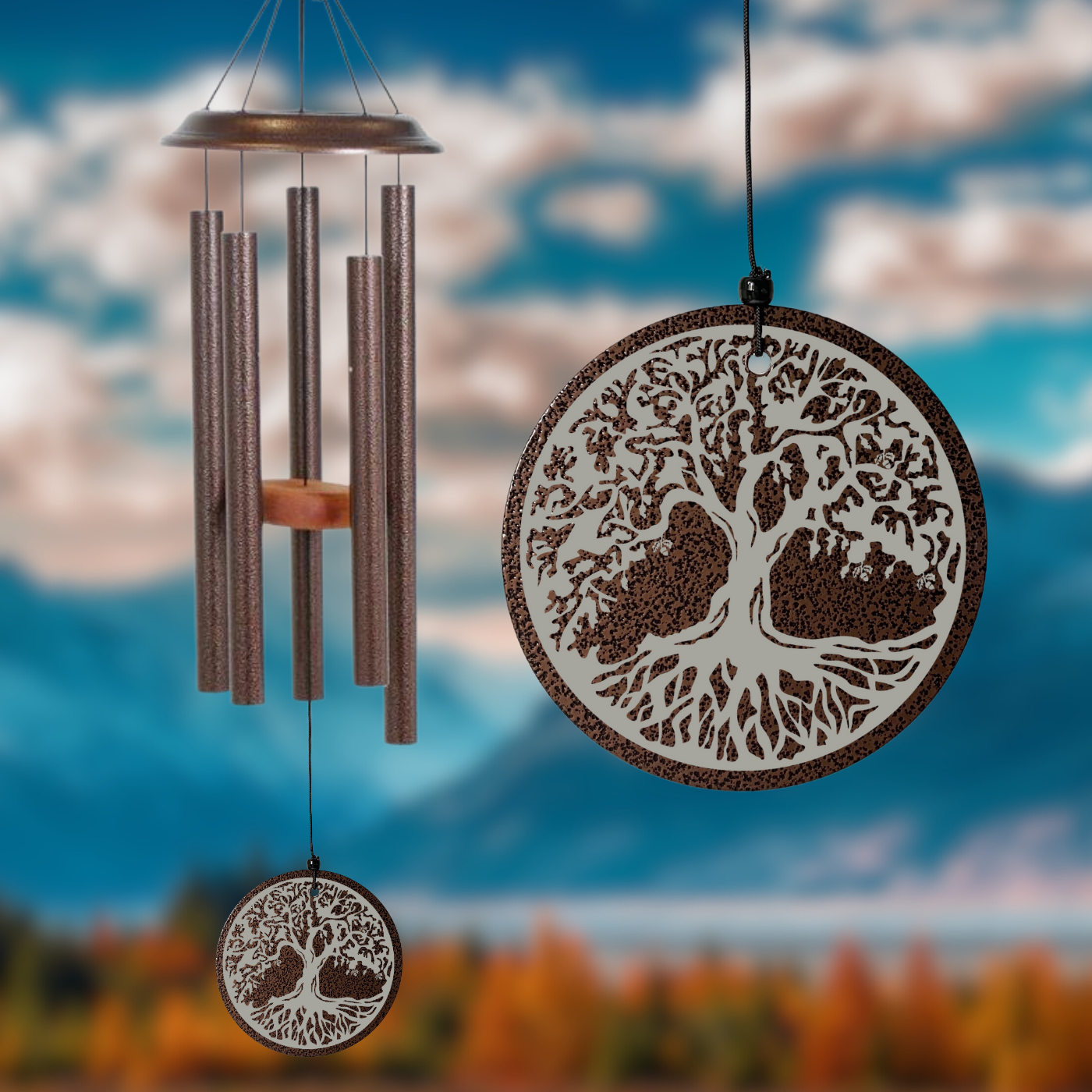 SHENANDOAH MELODIES COPPER VEIN TREE OF LIFE WIND CHIME - SCALE EB