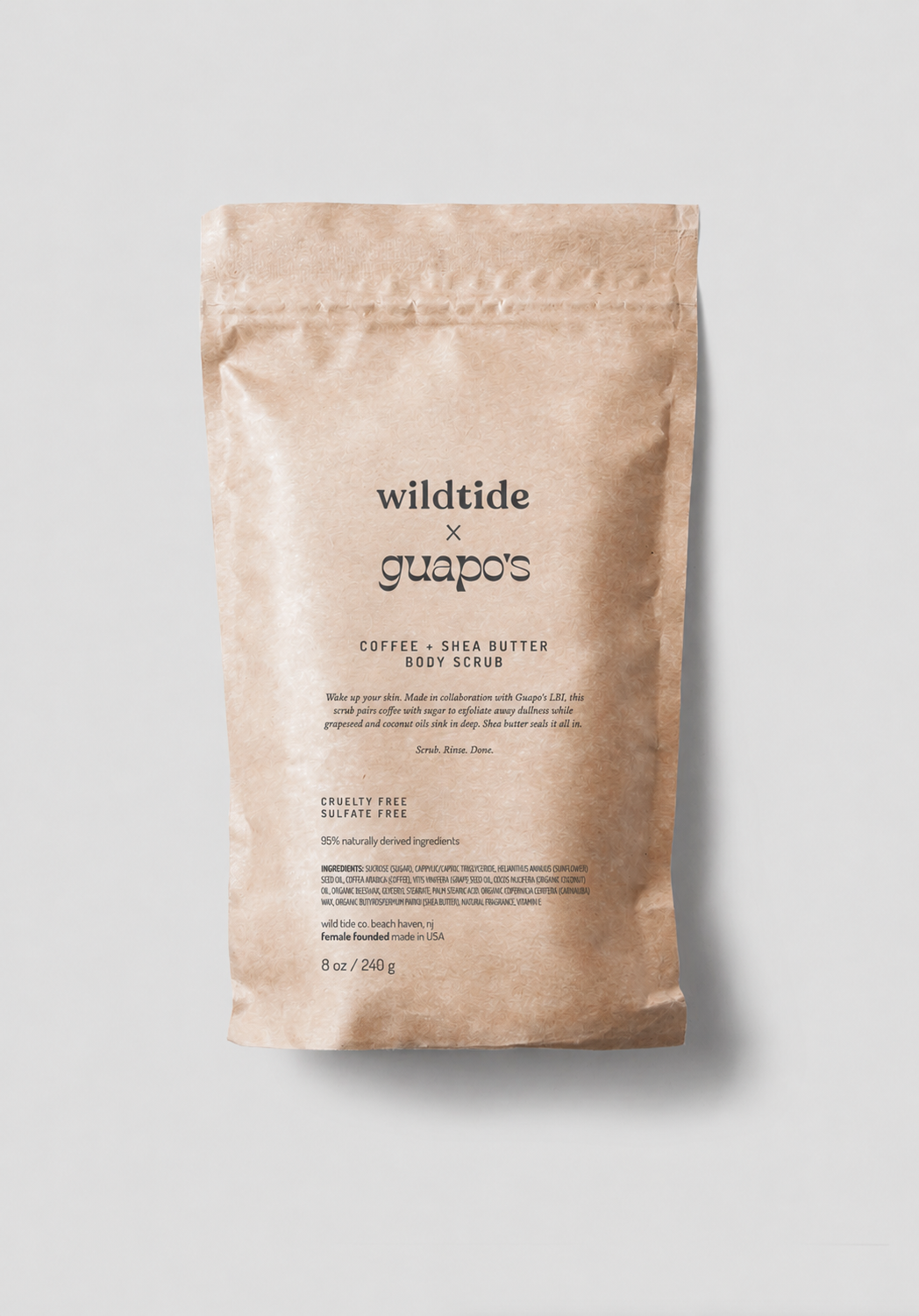 Wild Tide x Guapo's Coffee + Shea Butter Body Scrub
