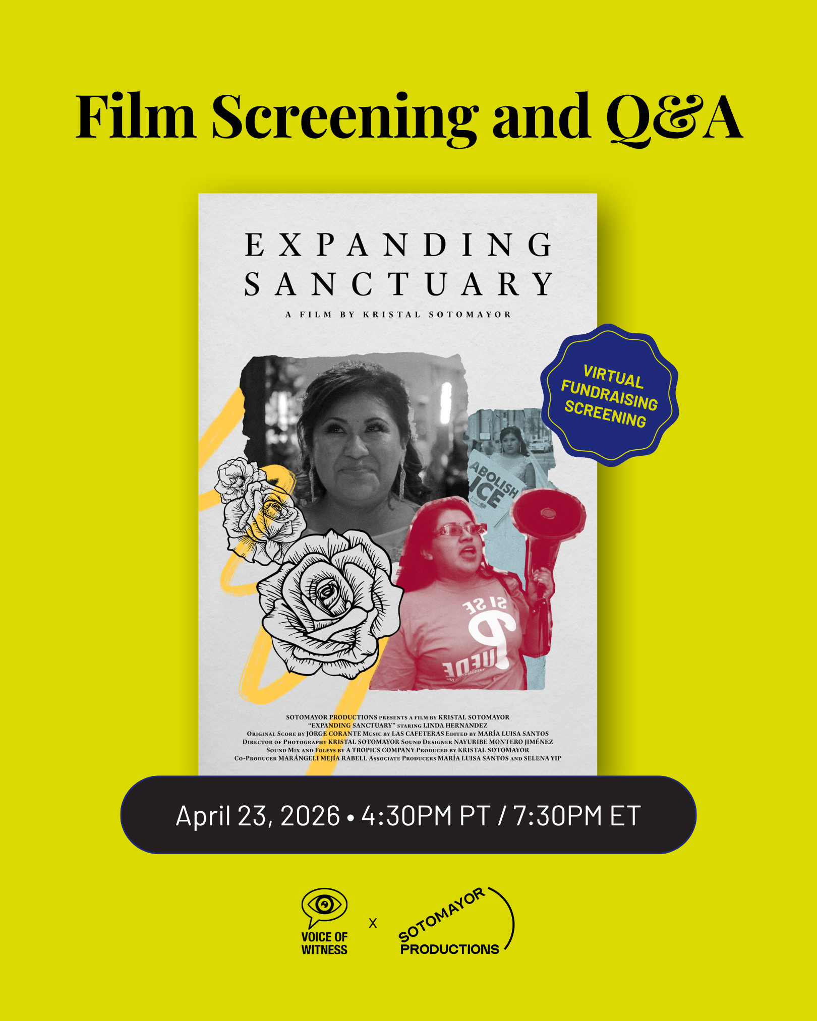 Expanding Sanctuary: Film Screening and Q&A