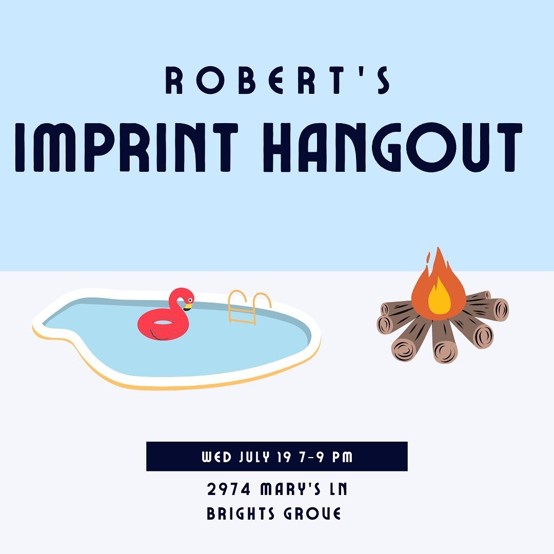 Imprint hangout is tomorrow!!! We&rsquo;re so excited to see all of you. Remember your swim suits and towels and be ready for a lot of fun