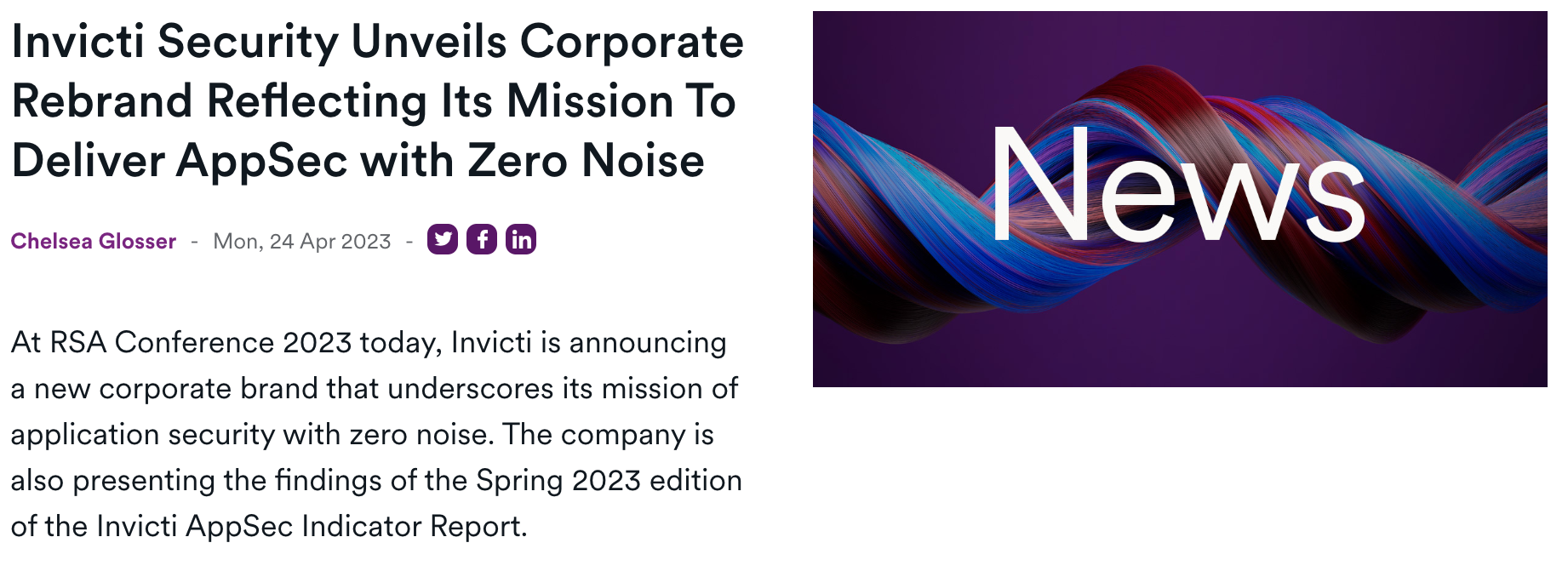 invicti press release rebrand