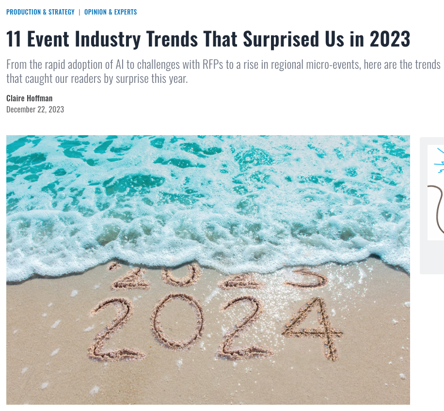 event industry trends 2023 bizbash