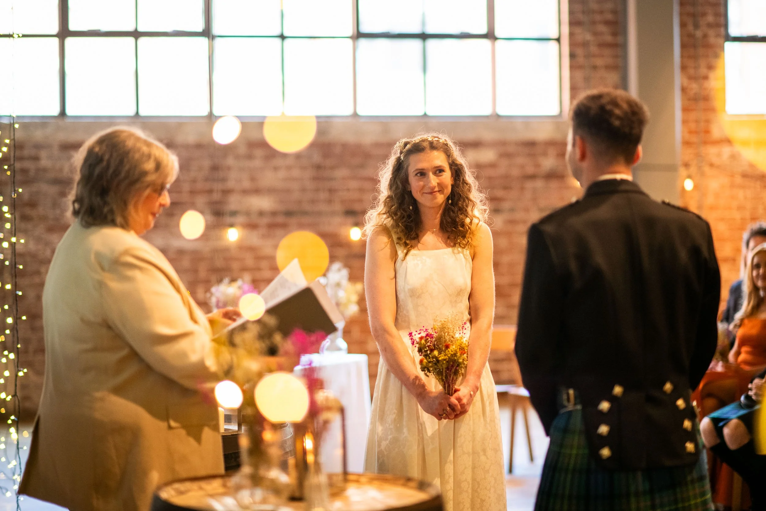 West on The Green wedding ceremony photograph.