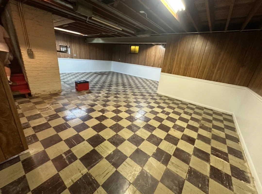 9x9 vinyl floor tile evaluated during asbestos testing