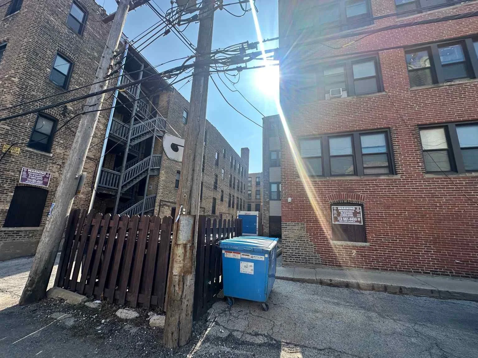 Asbestos testing conducted at a multi-family brick building in Evanston IL