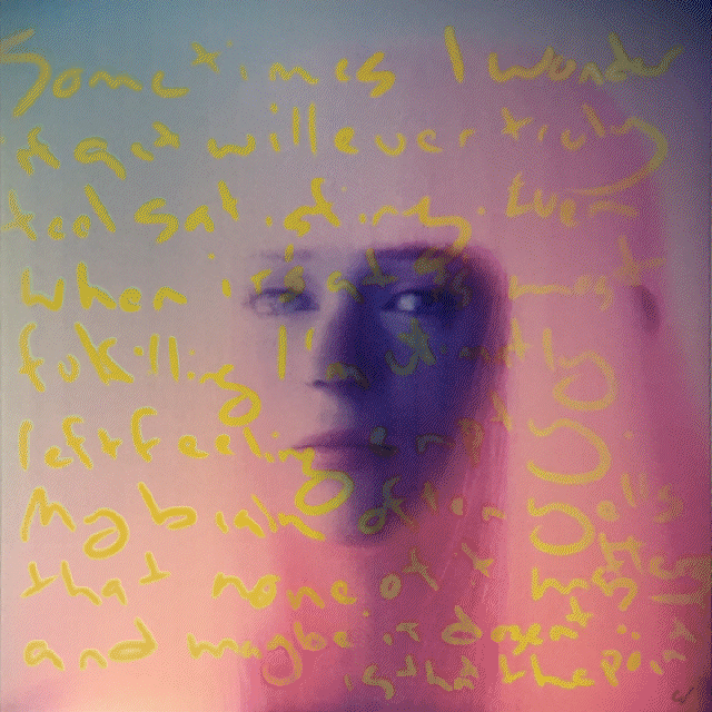 "Sometimes I wonder..." 16x16 Lenticular