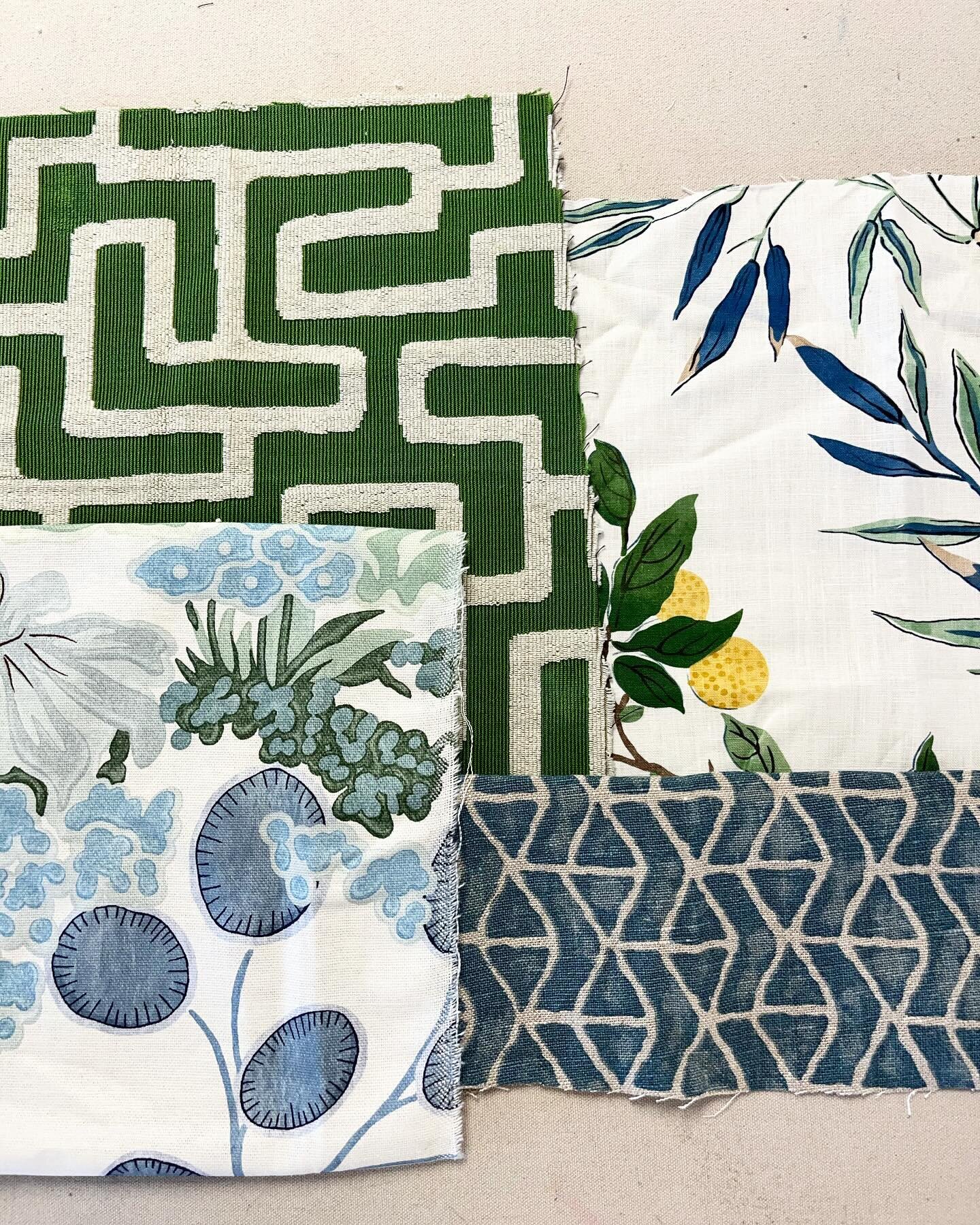 We&rsquo;re officially a supplier of @thibaut_1886 textiles! We just received some gorgeous samples from the first 2024 collection: Sojourn. Their gorgeous patterns are perfect for statement slipcovers &amp; throw pillows. 
&bull;
&bull;
&bull;
&bull