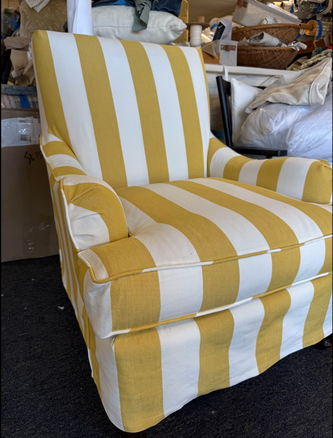 Our Favorite Striped Slipcover Fabrics (And How to Choose the Right One)