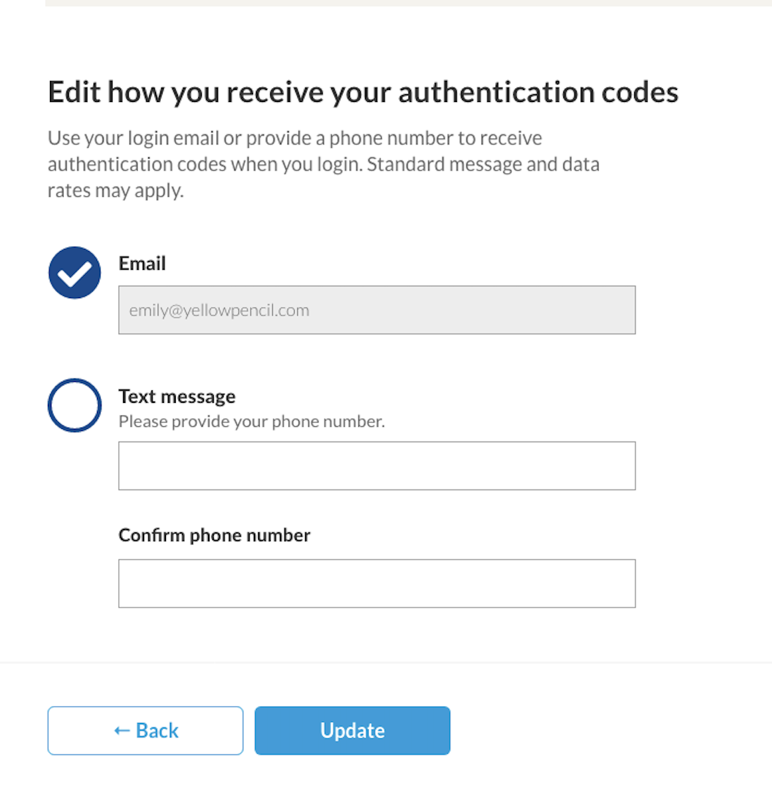 example of a 'sign up for notifications' webform