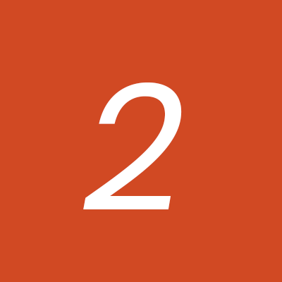 Number 2 on an orange background.