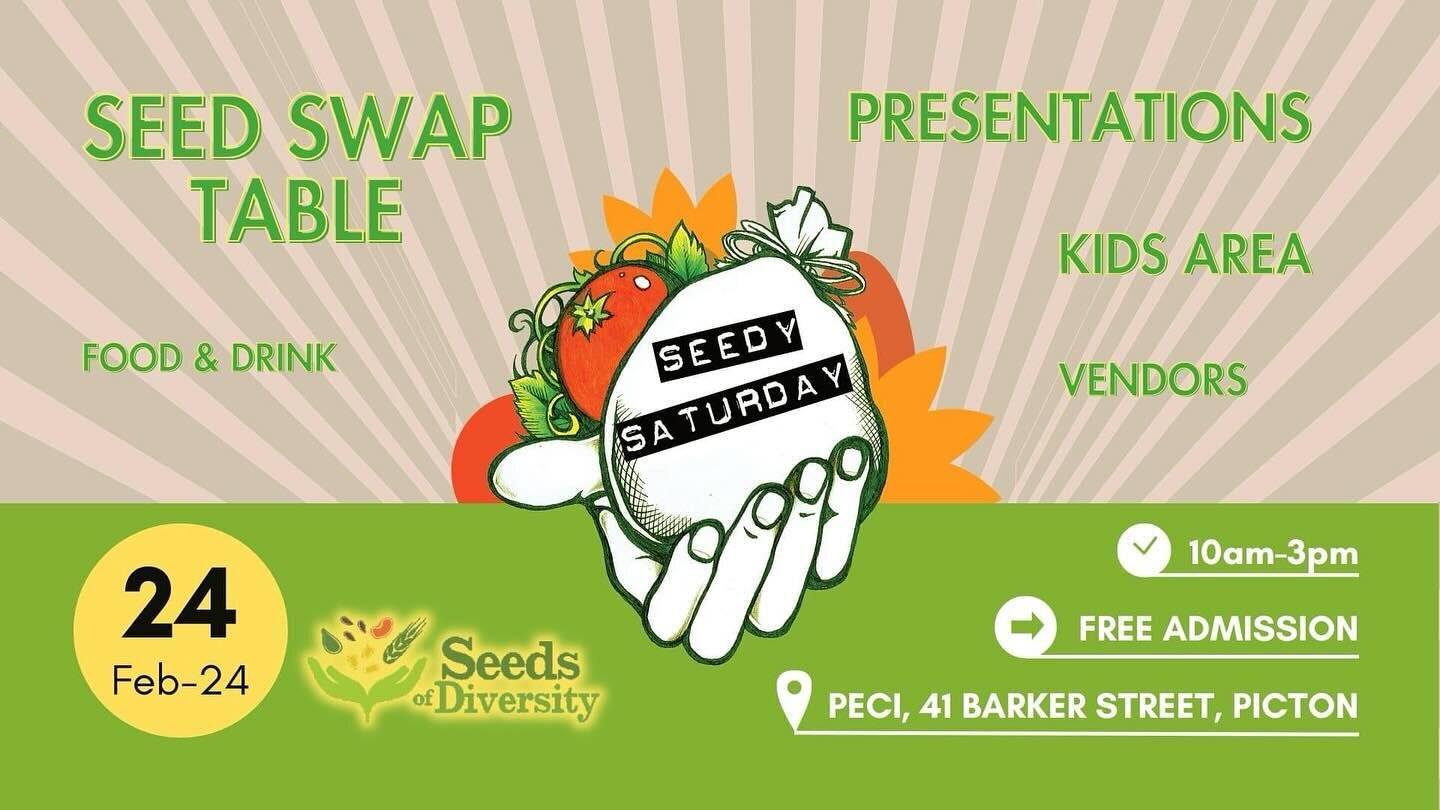 Come see us at Seedy Saturday &mdash; this Saturday, Feb 24th. Lots of vendors, seed swap table, food&hellip; it will be awesome 😃