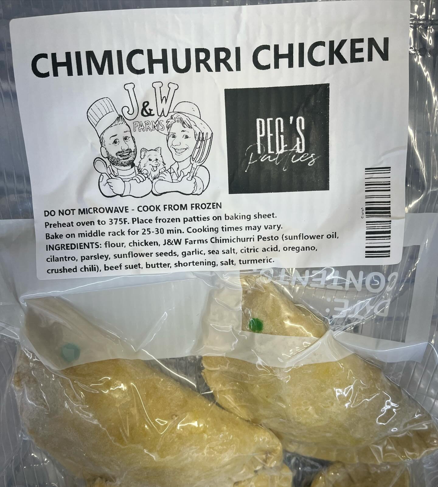 We&rsquo;re super excited with this collab @pegspatties X J&amp;W Farms &mdash; chicken marinated in our Chimichurri pesto 😋😋😋Available exclusively at our General Store - 42 Murphy Road, Milford