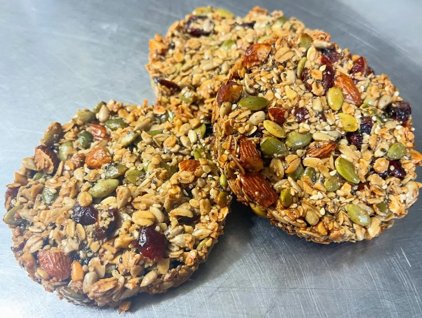Available at our store now: Seed &amp; Nut Granola cookies and Strawberry Vanilla Chia Pudding(using our house-made cashew mylk). Perfect items to nourish your body in the morning or when you crave a sweet snack!
We&rsquo;re open everyday, 10-5