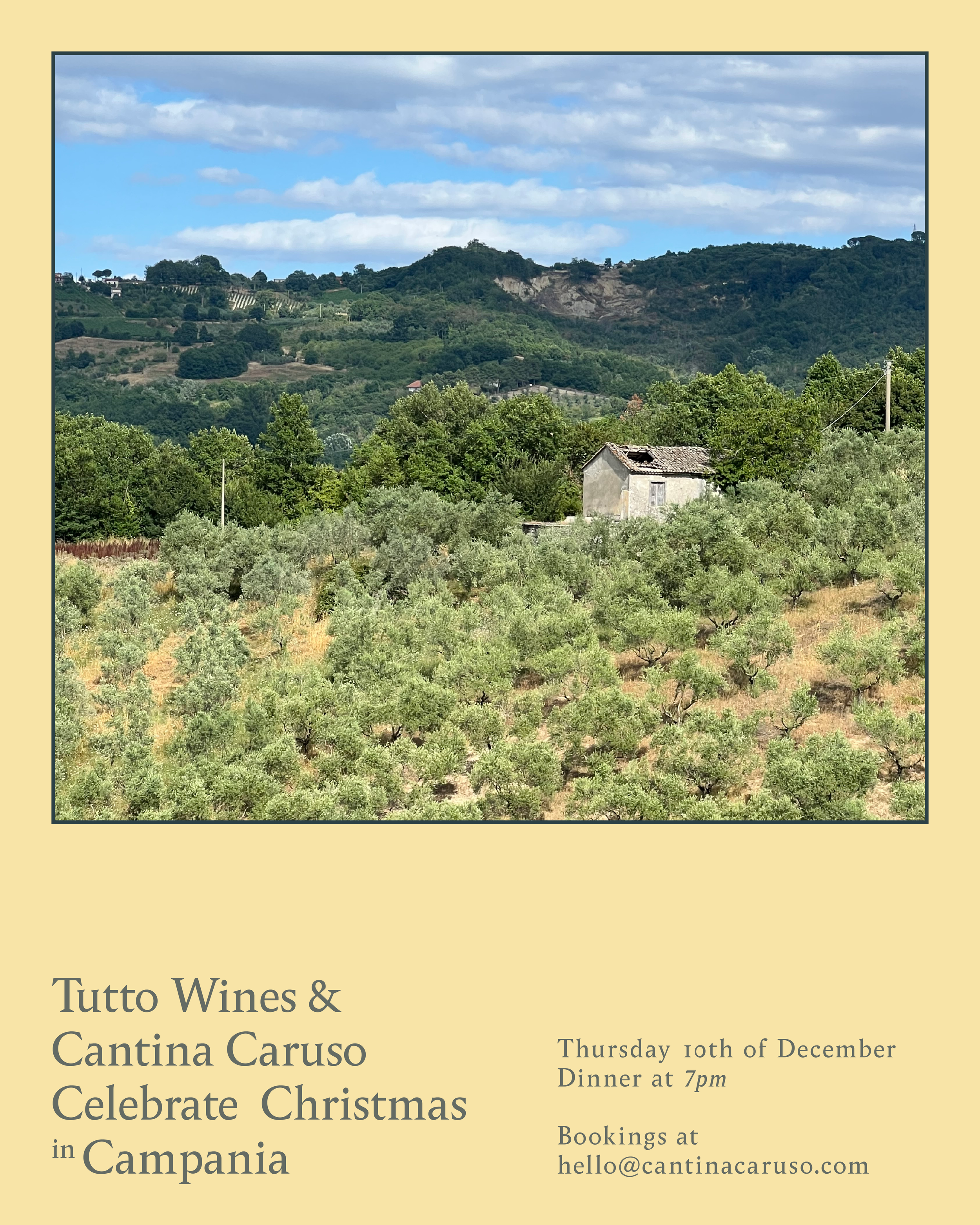 A Campanian Christmas X TUTTO WINES 2026