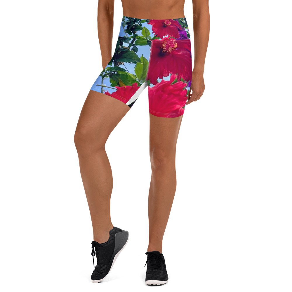 Yucatan Floral July Yoga Shorts — Ultra Unlimited