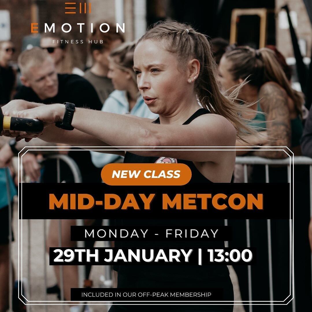 NEW CLASS 📣📣

Get this one in your calendar because we are introducing Mid-Day Metcon at 1pm every single week day 🙌🏼😍😮&zwj;💨

Starting on Monday 29th Jan - head to Wodify to book your place 👏🏼
