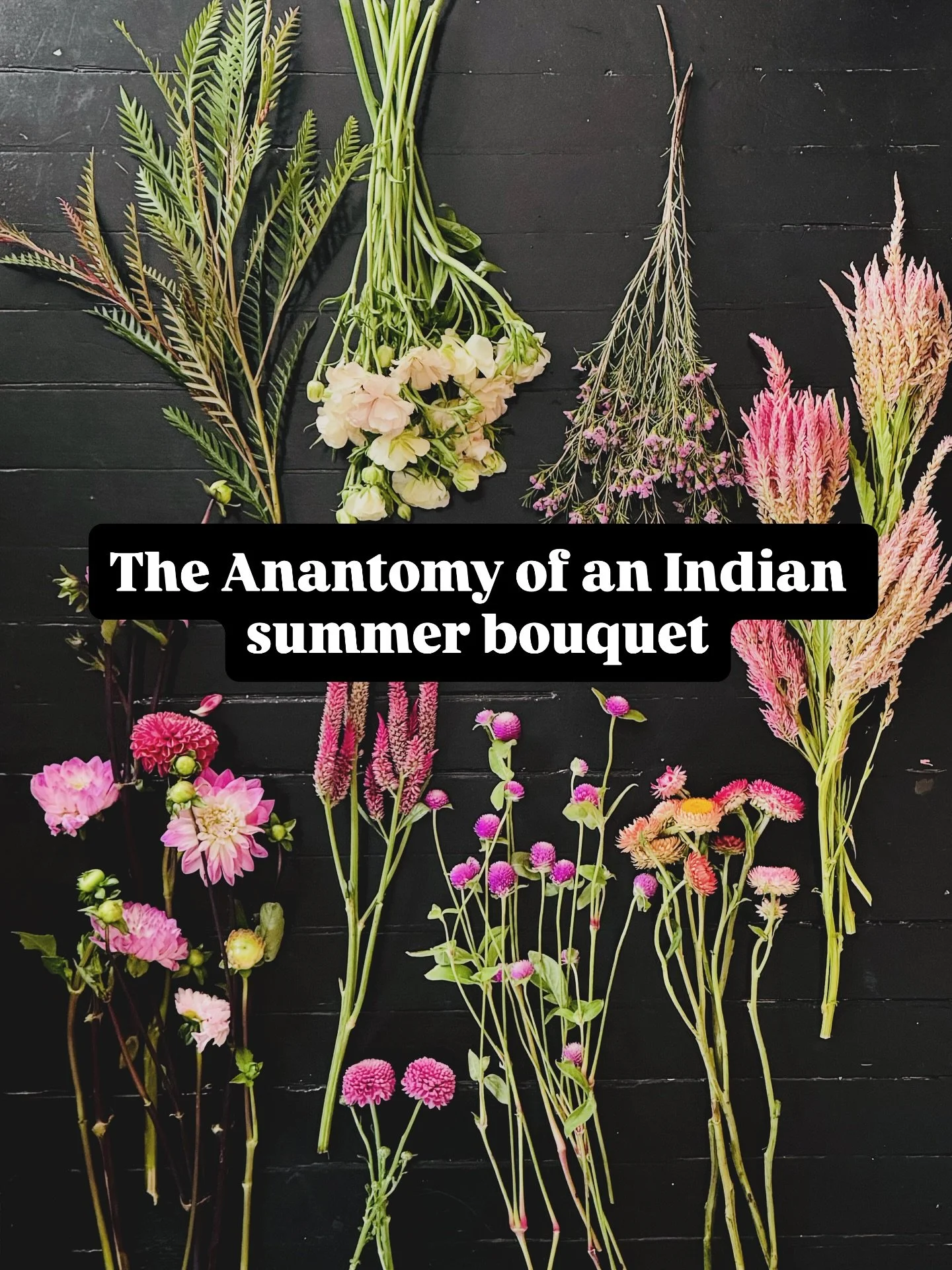 #sweetfloweromine #celosia #strawflower #ranunculus #dahlia #gomphrena #waxflower