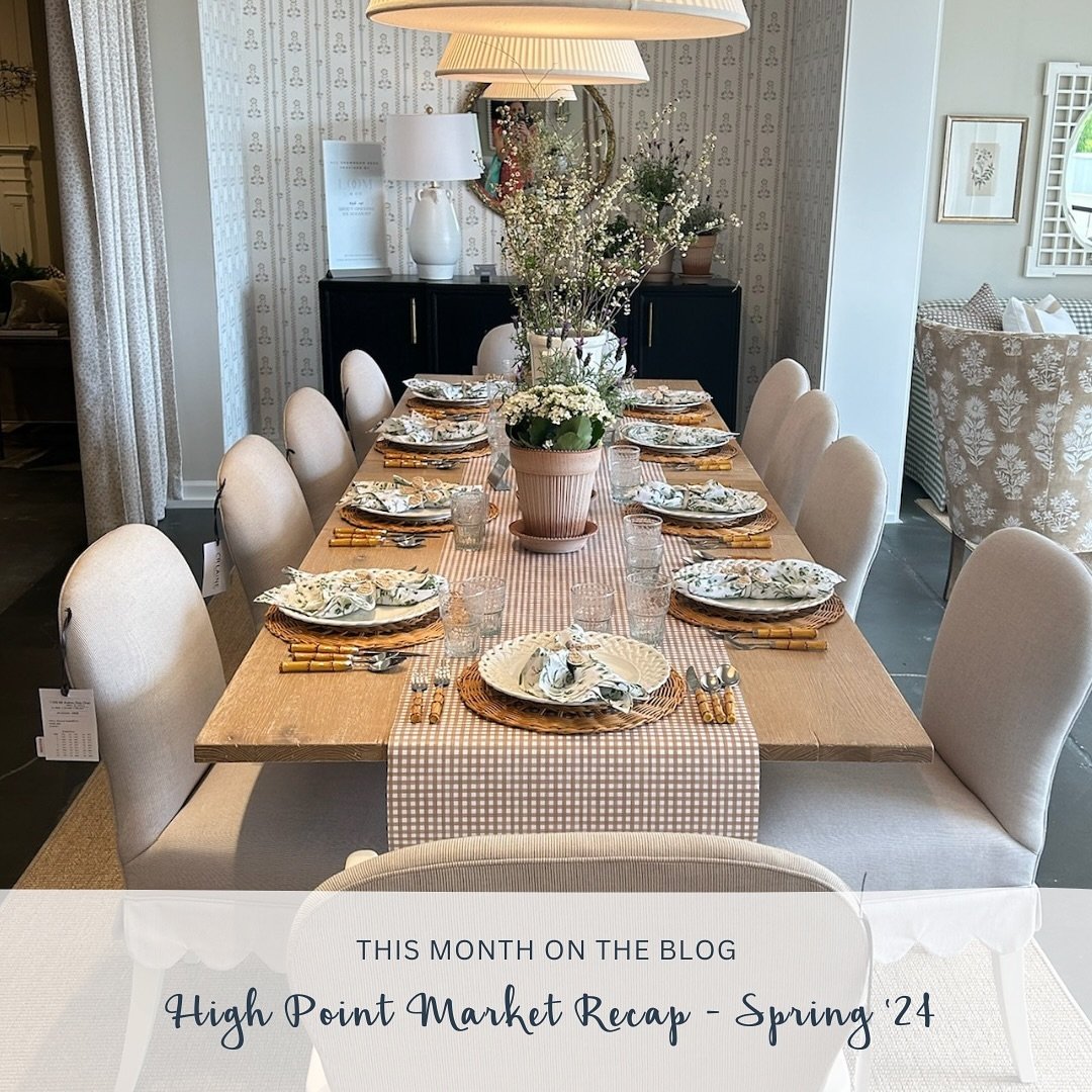 April and High Point Market go together like peanut butter and jelly - a classic combination! ☺️

This market was especially great! We found some really beautiful pieces and can&rsquo;t wait to incorporate them in upcoming design projects! 🤗

Enjoy 