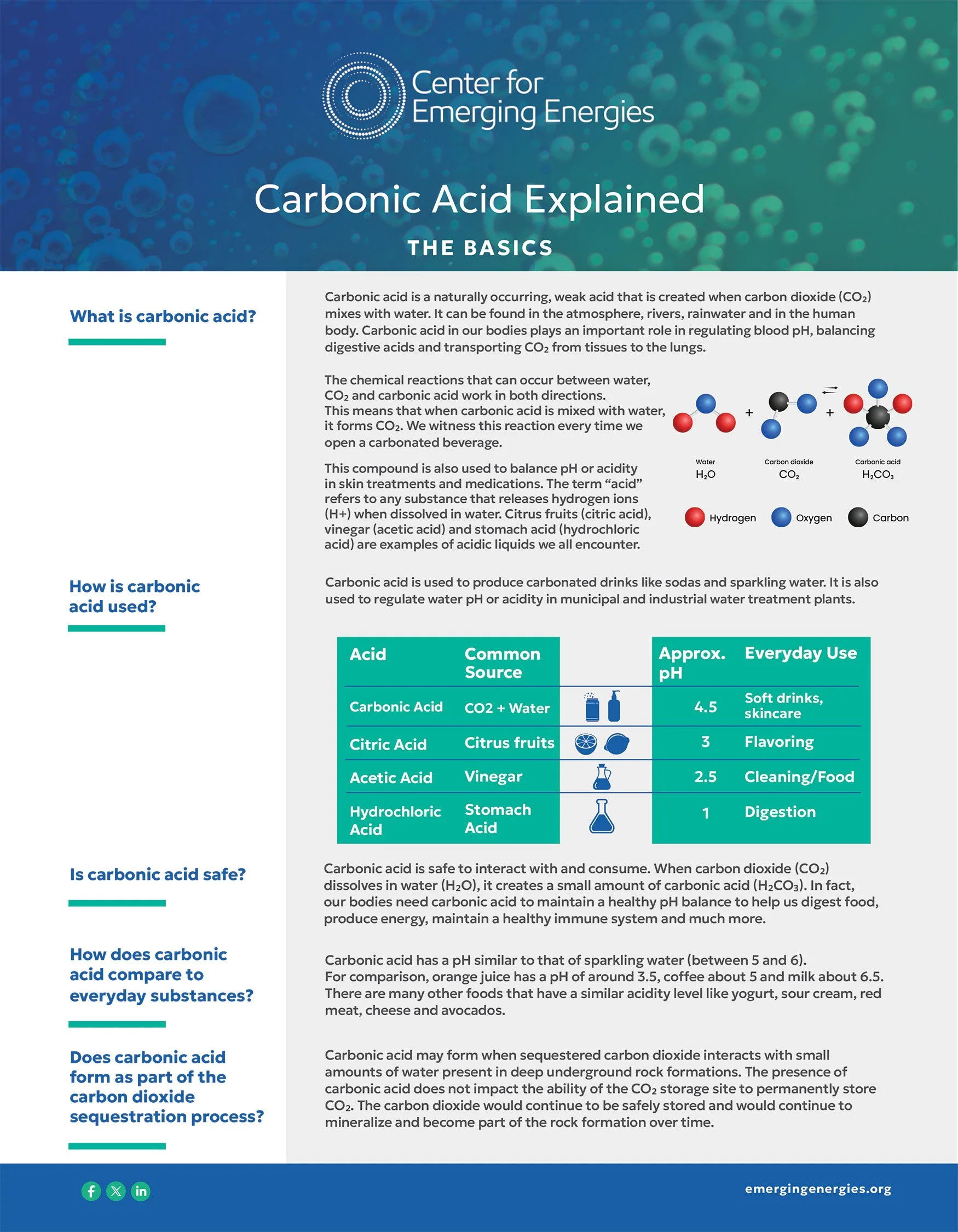Carbonic Acid&nbsp;